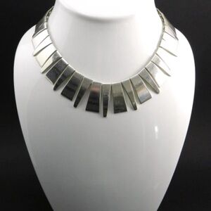 Vintage Modernist Mexico .925 Silver Choker